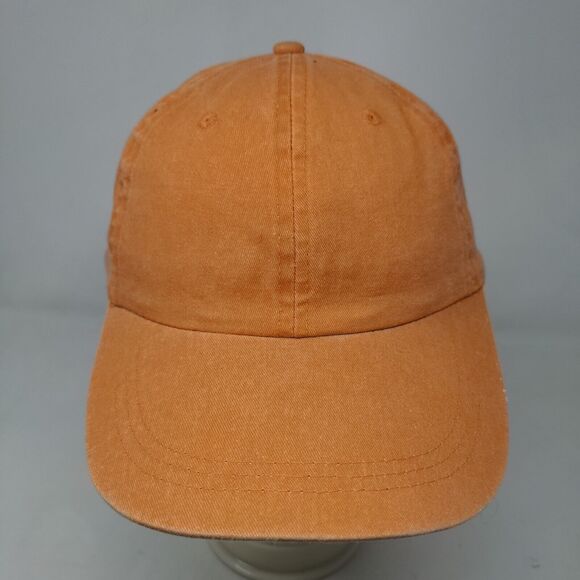 Topper Men's Slideback Hat Orange Adjustable Blank 100% Cotton - Picture 2 of 8